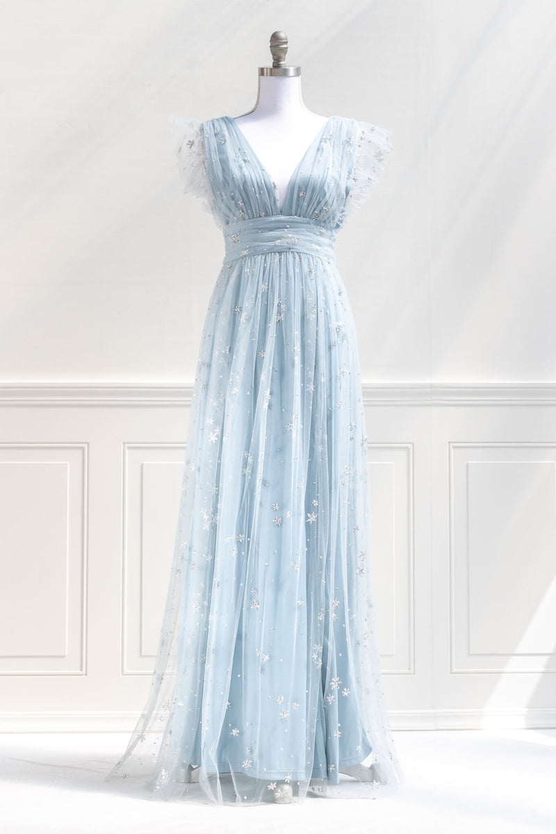 Blue les Sous Dusty Dress - Amantine – Étoiles