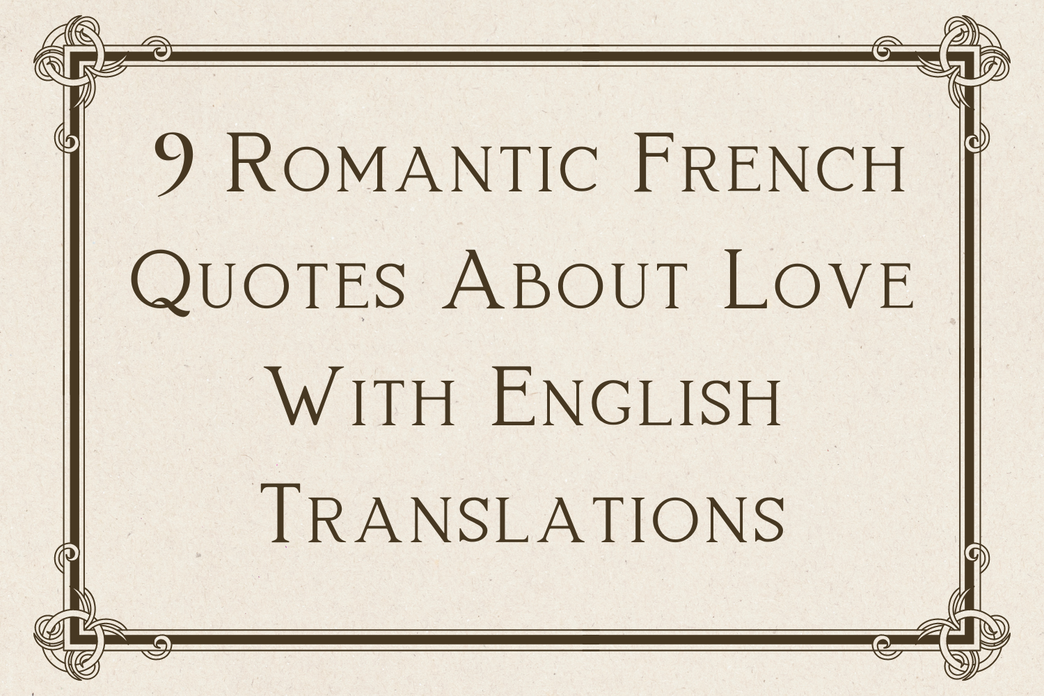 french quotes with english translation
