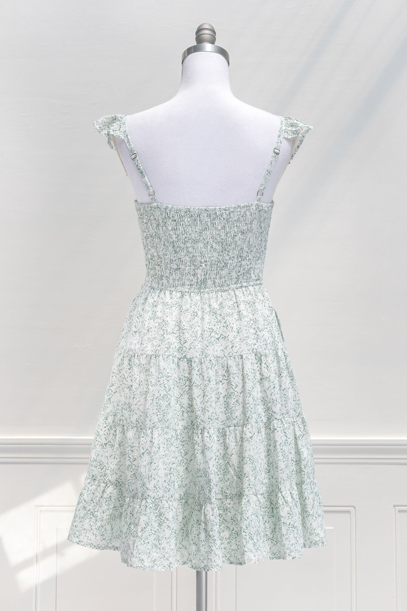 Amantine Aesthetic Dress Collection - Sea Salt Mini Dress 3XL / Green