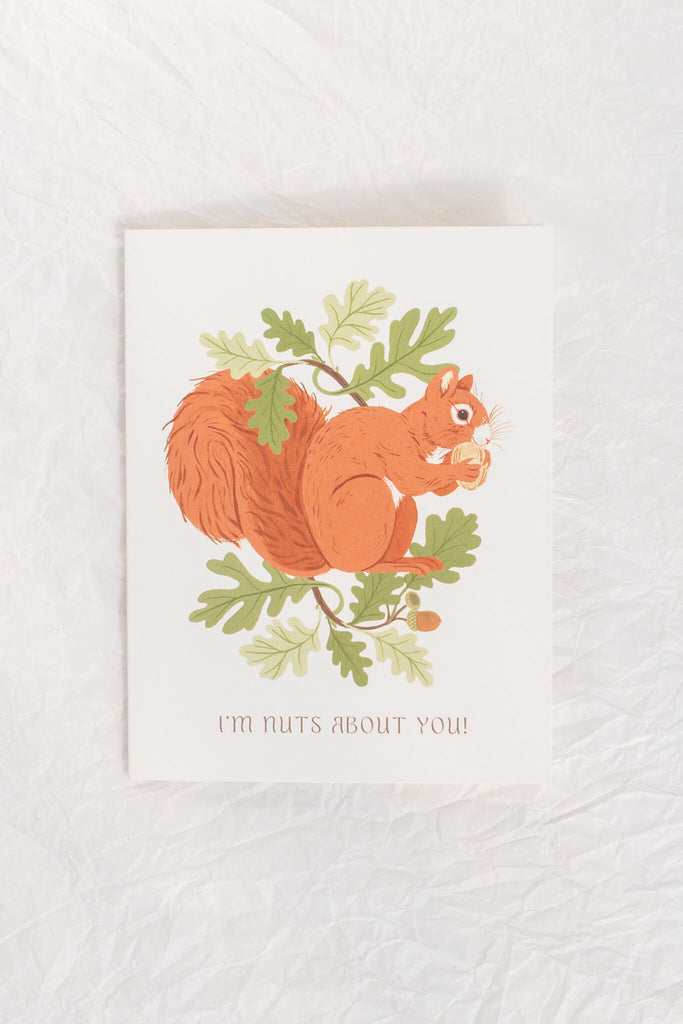 cute stationary and cards for friends - squirrel motif. blank card. 