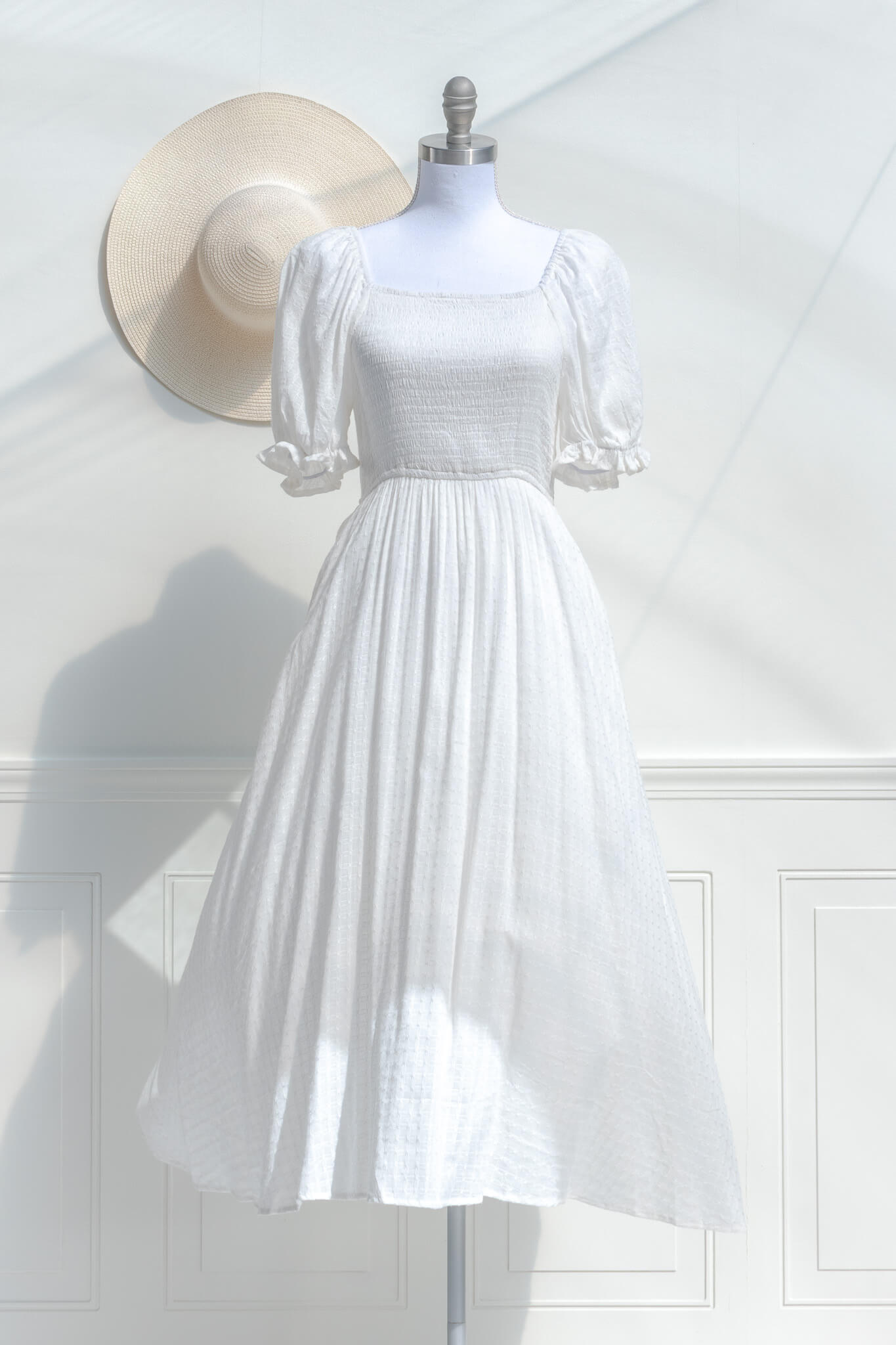 Lily of the Valley Dress - White