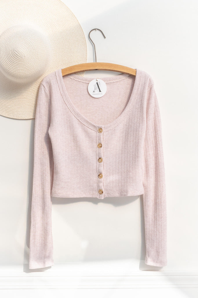 cottagecore outfits - a pink button down cardigan for spring. cottage core style. pink clothes view. amantine. 