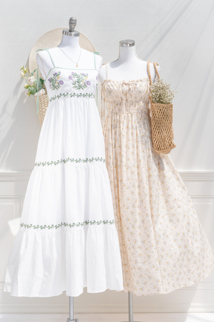 two cute cottagecore dresses. 