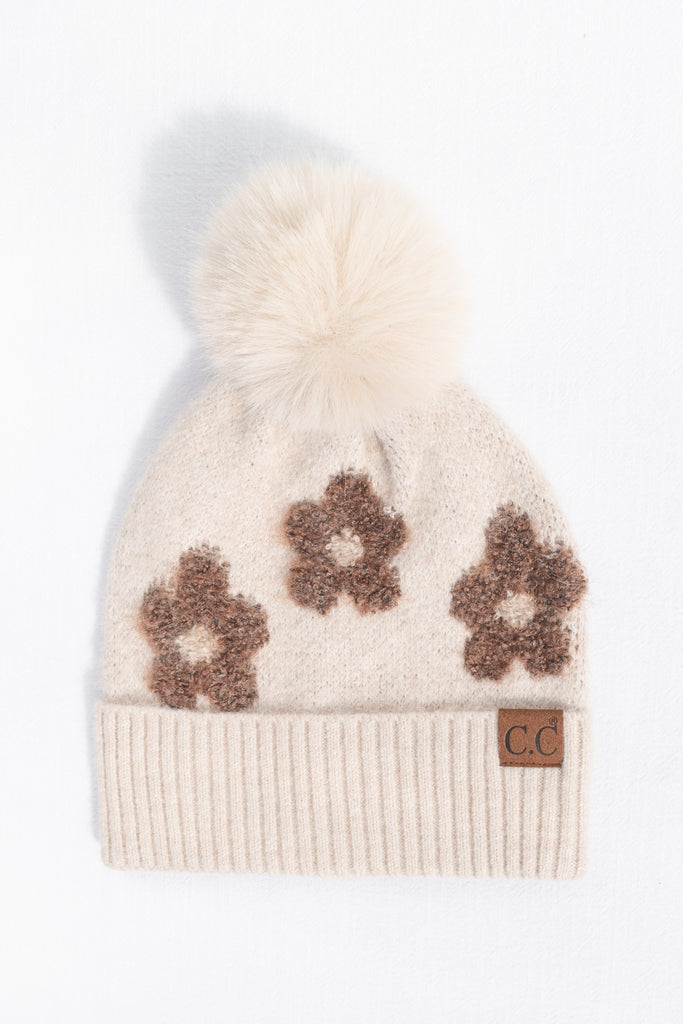 cute feminine beenie for winter. 