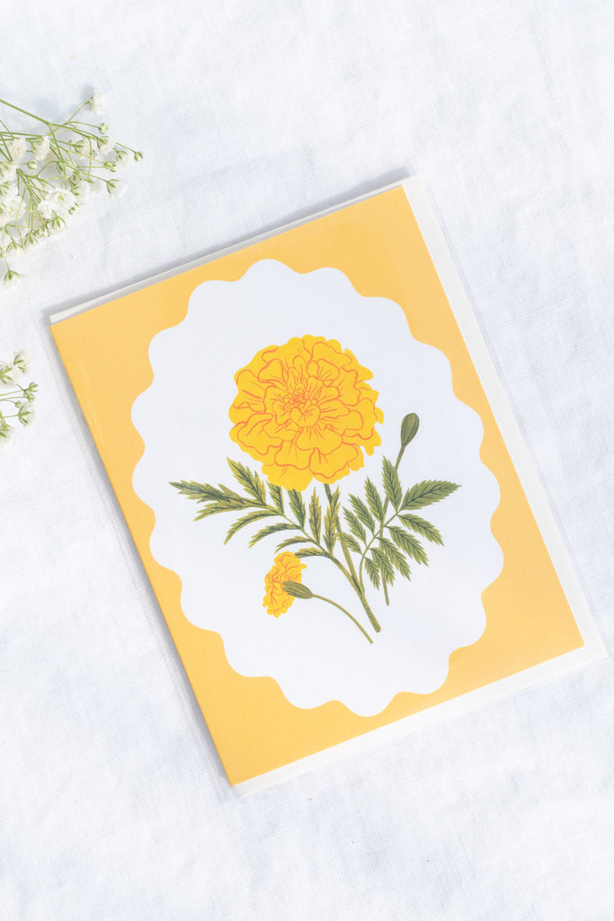 unique greeting card - floral and flower card. 