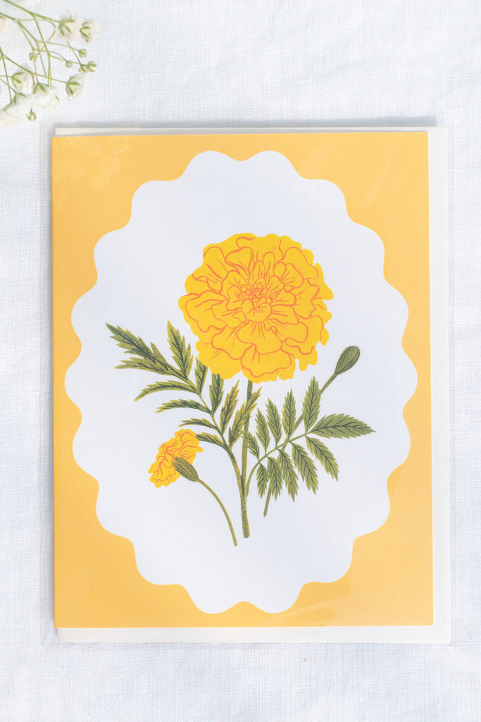 unique greeting card - floral and flower card. 