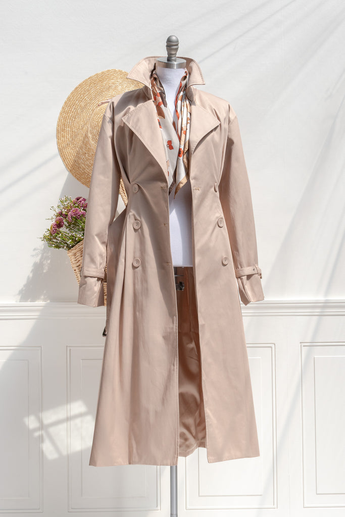 classic trench coat cottagecore