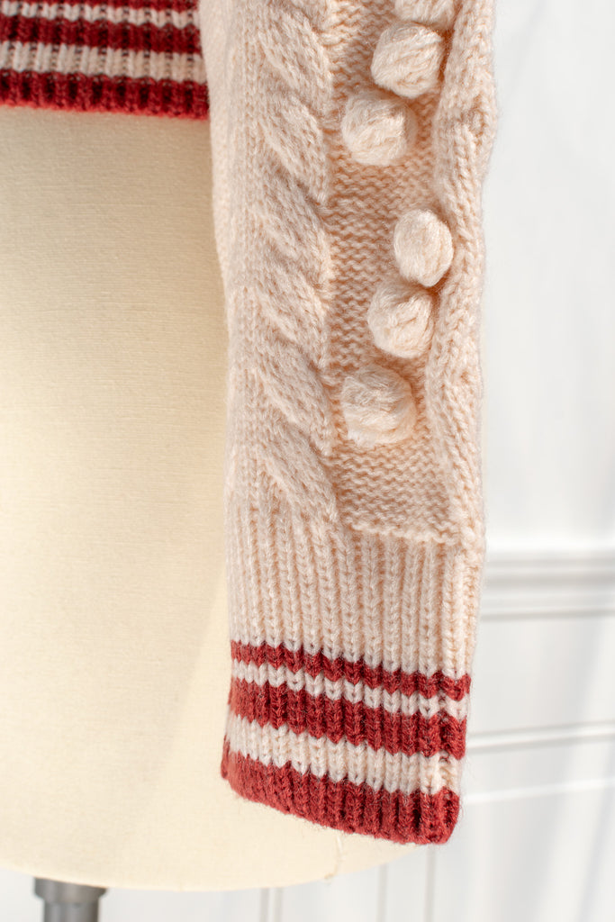 sleeve detail french girl style cardigan
