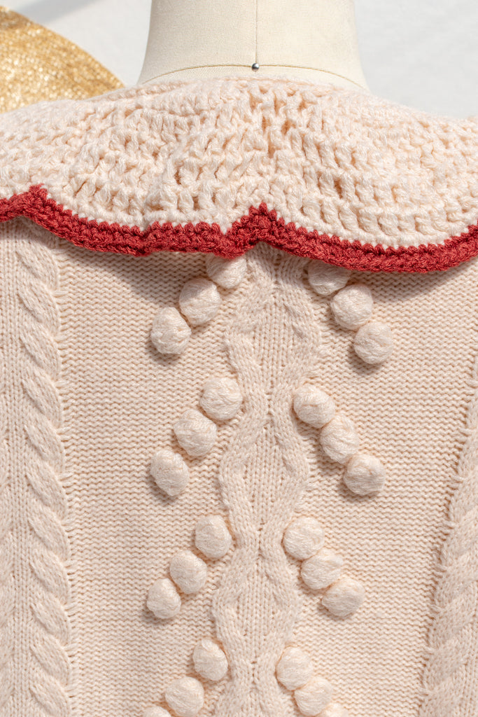 french clothes - pom pom cardi