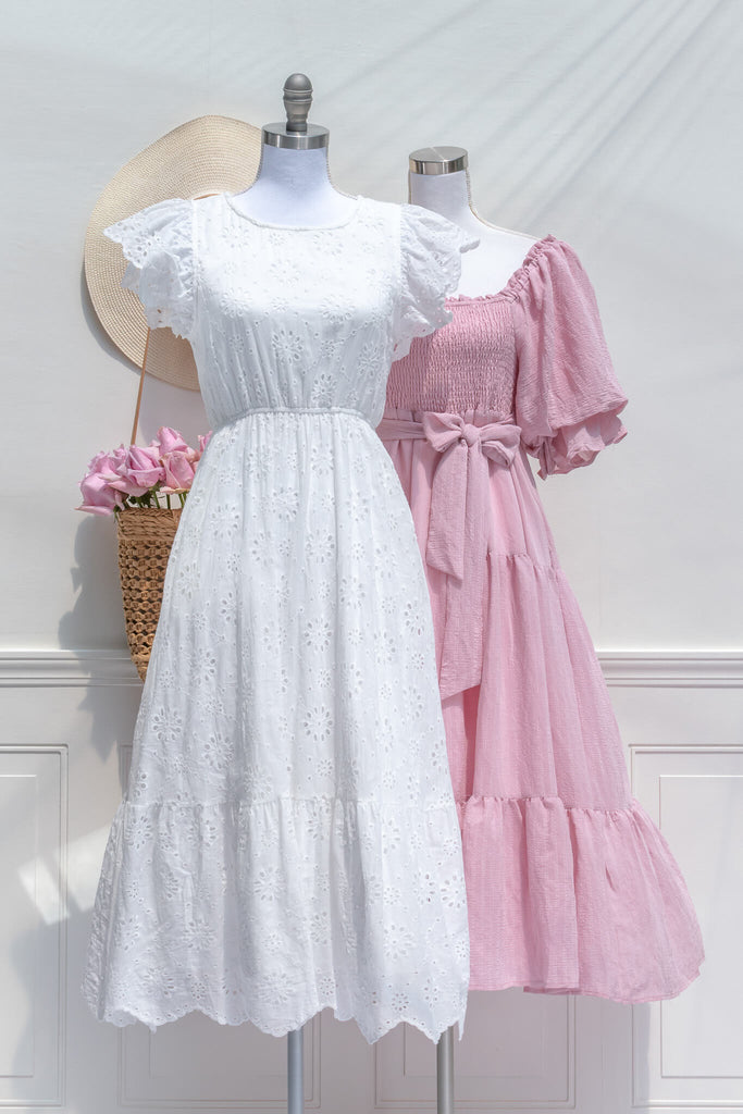 two cottagecore dresses for summer