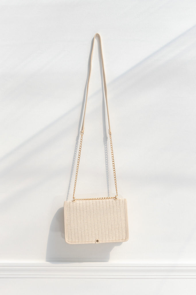 french style handbag - beige - amantine