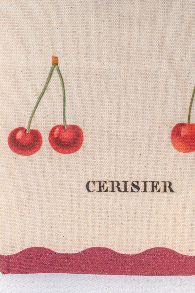 french kitchen towel - featuring a cherry details. french country kitchen aesthetic. 