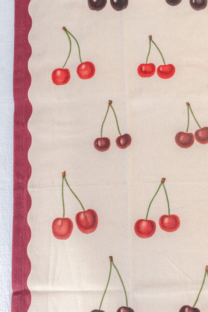 french kitchen towel - featuring a cherry details. french country kitchen aesthetic. 