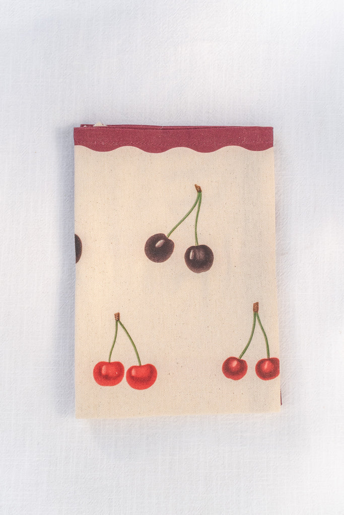 french kitchen towel - featuring a cherry details. french country kitchen aesthetic. 