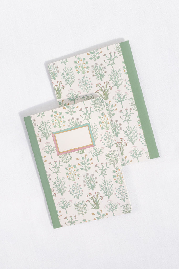 small gifts for people who love france. a small notebook with floral cover and margin. 