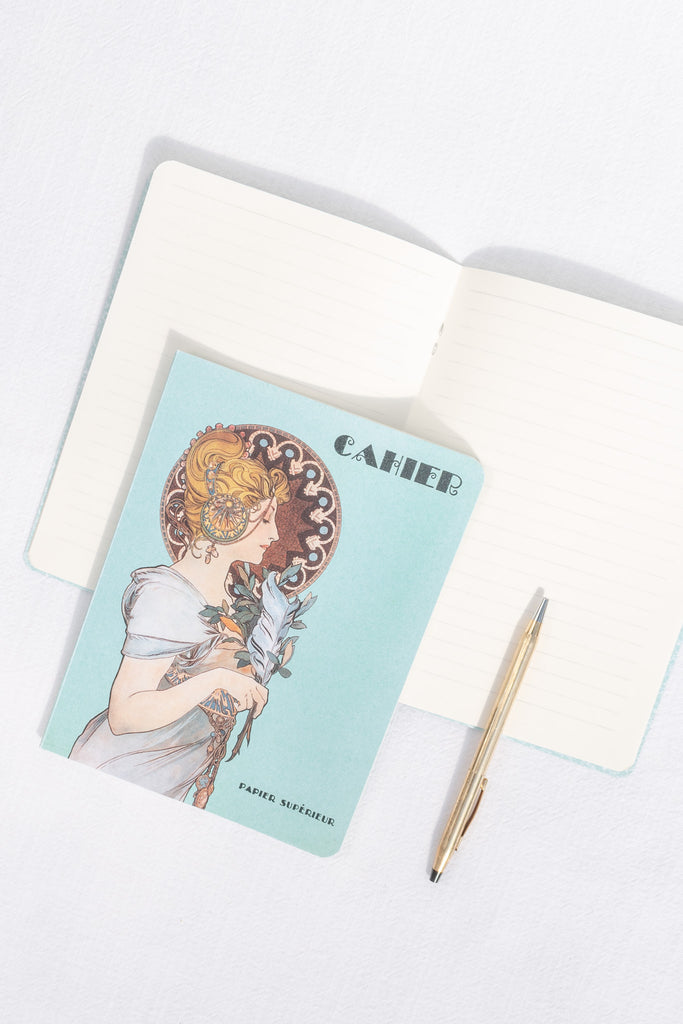 vintage style french notebook - art deco. 