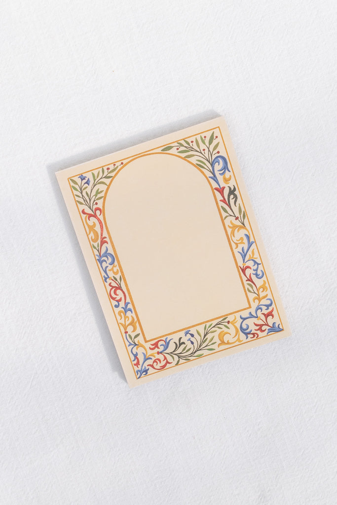 small gifts for people who love france. a small notebook with floral margin. 