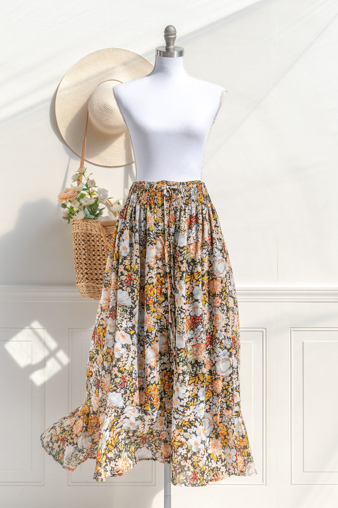 French girl maxi skirt cheap
