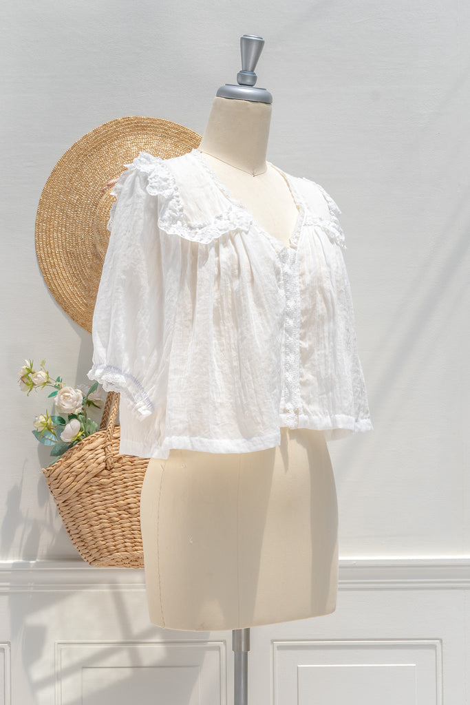 french girl style white shirt