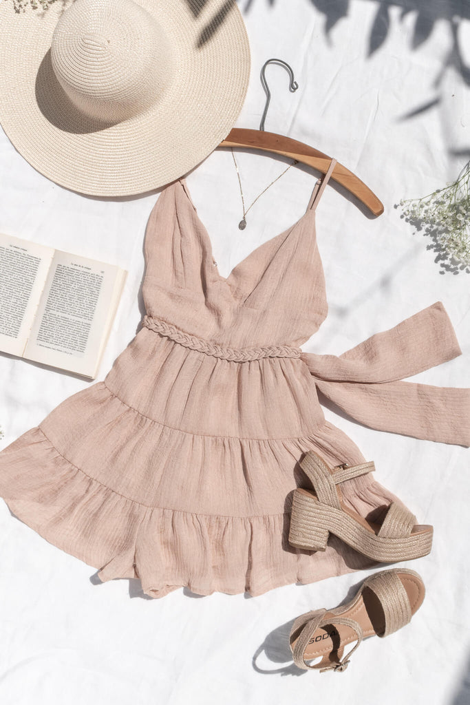 Feminine French Girl Style Romper Amantine