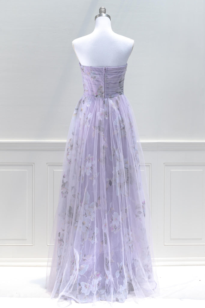 Romantic Event Dress in French Lavender Amantine