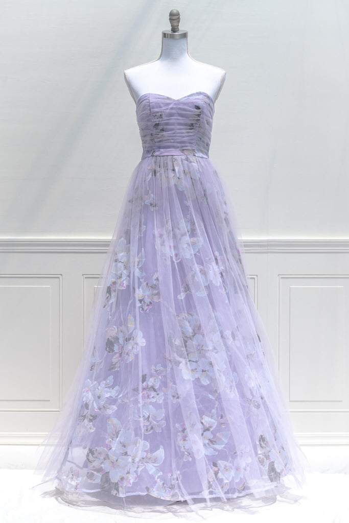 Romantic Event Dress in French Lavender Amantine